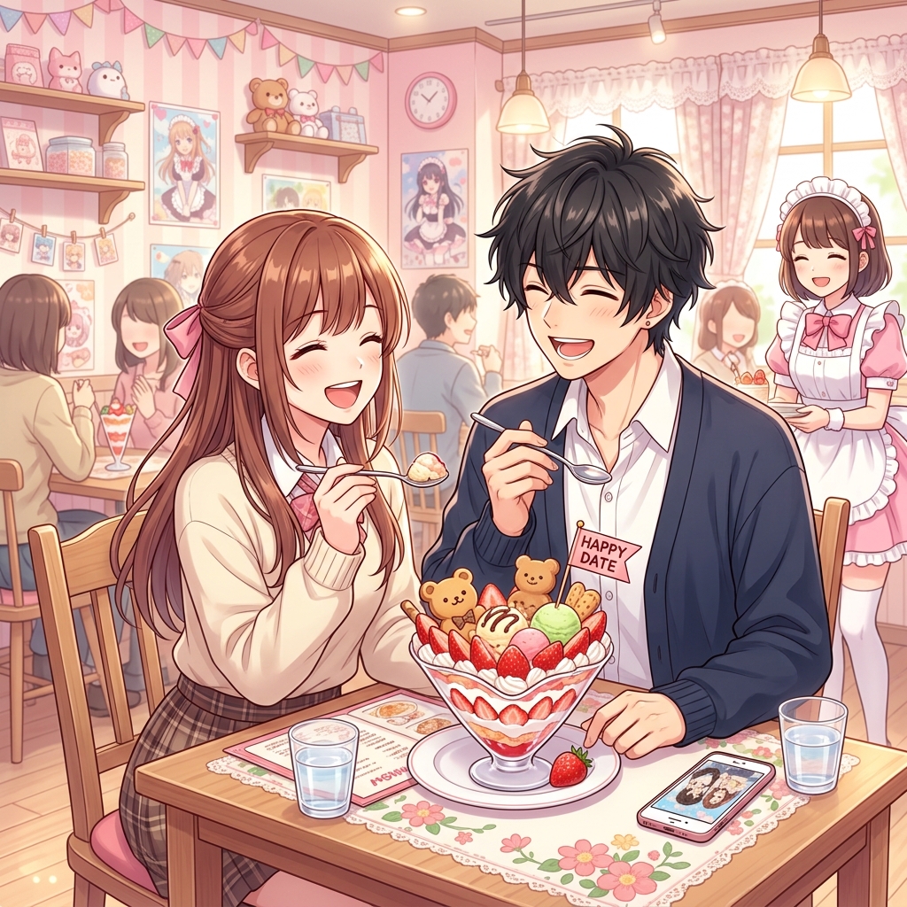 즐거운 시간을 보내는 연인